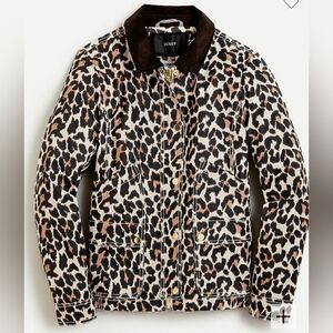 J Crew Leopard Barn Jacket